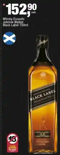 Frangolândia Whisky Escocês Johnnie Walker Black Label oferta
