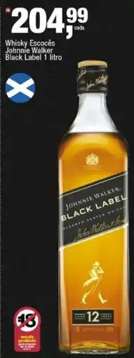 Frangolândia Whisky Escocês Johnnie Walker Black Label oferta