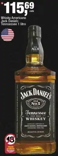 Frangolândia Whisky americano jack daniels tennessee 1 litro oferta