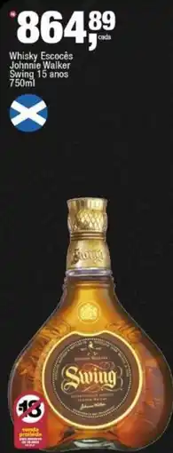 Frangolândia Whisky Escocês Johnnie Walker Swing 15 anos oferta