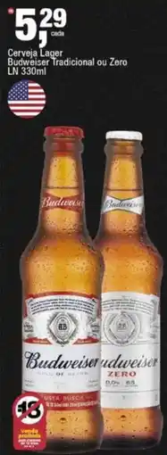 Frangolândia Cerveja Lager Budweiser Tradicional ou Zero oferta