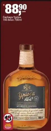 Frangolândia Cachaça Ypióca 160 Anos oferta