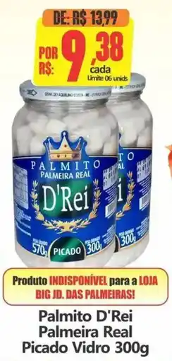 Big Supermercados Palmito d'rei palmeira real picado oferta
