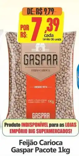 Big Supermercados Feijão carioca gaspar oferta