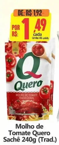 Big Supermercados Molho de Tomate Quero oferta