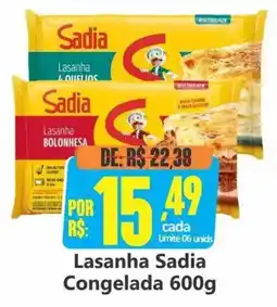 Big Supermercados Lasanha Sadia oferta