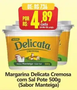 Big Supermercados Margarina delicata cremosa com sal pote 500g oferta