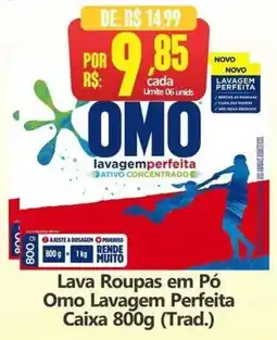 Big Supermercados Lava Roupas em Pó Omo Lavagem Perfeita oferta
