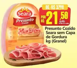 Big Supermercados Presunto cozido seara sem capa de gordura oferta
