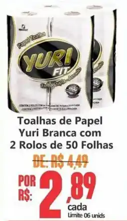 Big Supermercados Toalhas de Papel Yuri Branca oferta