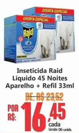 Big Supermercados Inseticida raid liquido 45 noites oferta