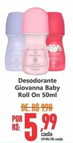 Big Supermercados Desodorante Giovanna Baby Roll On oferta