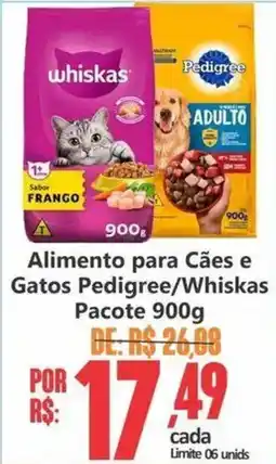 Big Supermercados Alimento para Cães e Gatos Pedigree/Whiskas oferta