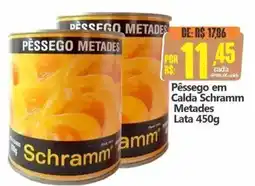 Big Supermercados Pêssego em calda schramm metades oferta