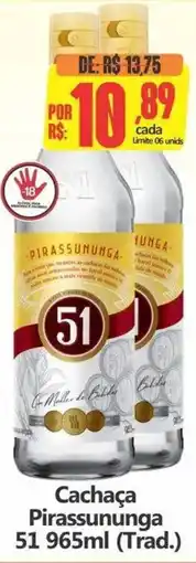 Big Supermercados Cachaça Pirassununga 51 oferta