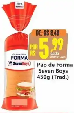Big Supermercados Pão de Forma Seven Boys oferta