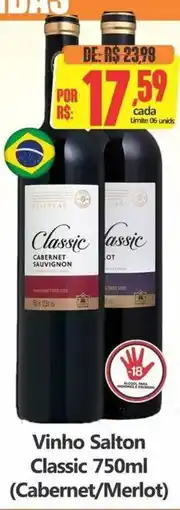 Big Supermercados Vinho salton classic oferta