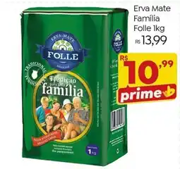 Brasão Supermercados Erva Mate Família oferta
