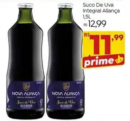 Brasão Supermercados Suco de Uva Integral Aliança oferta
