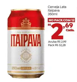 Brasão Supermercados Cerveja Lata Itaipava oferta