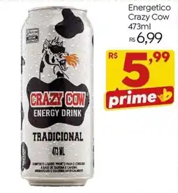 Brasão Supermercados Crazy Cow energy drink tradicional oferta