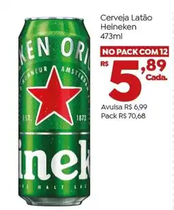 Brasão Supermercados Cerveja Latão Heineken oferta