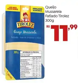 Brasão Supermercados Queijo Mussarela Fatiado oferta