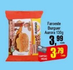 Higa's Supermercado Faroeste Burguer Aurora 130g oferta