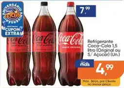 Imec Supermercados Refrigerante coca-cola 1,5 litro (original ou s/ açúcar) oferta