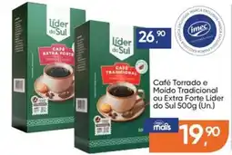 Imec Supermercados Café Torrado e Moido Tradicional ou Extra Forte Líder do Sul oferta