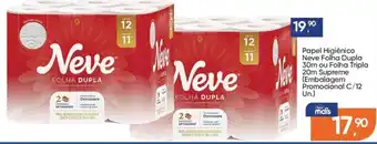 Papel Higiênico Neve Folha Dupla