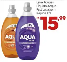 Brasão Supermercados Lava Roupas Líquido Acqua Fast Lavagem Rápida oferta