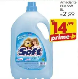 Brasão Supermercados Amacianete plus soft floral oferta