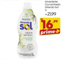 Brasão Supermercados Amaciantede roupas concentrado girando sol coco & baunilha oferta