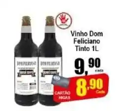 Higa's Supermercado Vinho Dom Feliciano tinto 1L oferta