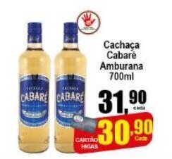 Higa's Supermercado Cachaca Cabare Amburama 700ml oferta