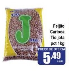Higa's Supermercado Feijao Carioca Tio Jota pct 1kg oferta