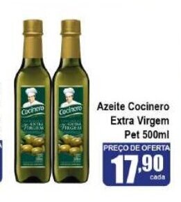 Higa's Supermercado Azeite Cocinero Extra Virgem Pet 500ml oferta
