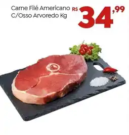 Brasão Supermercados Carne Filé Americano C/Osso Arvoredo Kg oferta