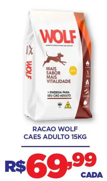 Racao wolf caes adulto