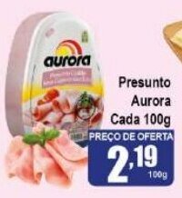 Higa's Supermercado Presunto Aurora Cada 100g oferta