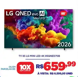 DB Supermercados tv 85 lg mini led 4k 85qned70b oferta