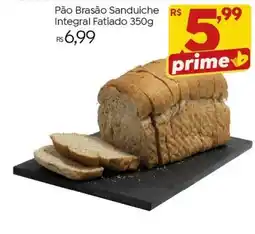 Brasão Supermercados Pão Brasão Sanduíche Integral Fatiado oferta
