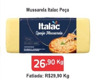Calvo Atacadista Mussarela Italac peca 1kg oferta