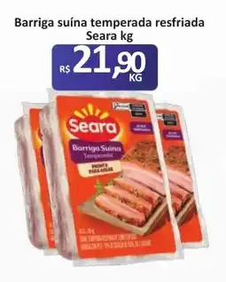 Paulistão Supermercados Barriga suína temperada resfriada oferta