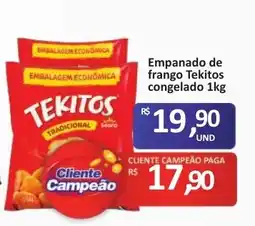 Paulistão Supermercados empanado de frango tekitos oferta