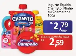 Paulistão Supermercados Iogurte liquido Chamyto, Ninho ou Chambinho oferta
