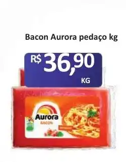 Paulistão Supermercados Bacon aurora pedaço oferta