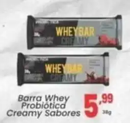 Primor Supermercado Barra Whey Probiótica Creamy Sabores oferta