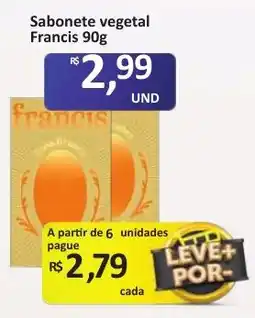 Paulistão Supermercados Sabonete vegetal francis oferta